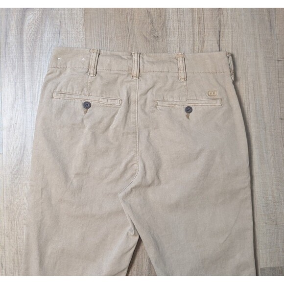 NWOT American Eagle Size 28x29 Khaki Pants Skinny Chino Flex Preppy Workwear * - Picture 5 of 12